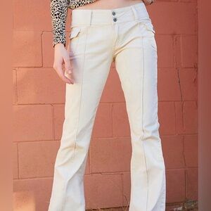 Brandy Melville/John Galt low wasted cream pants